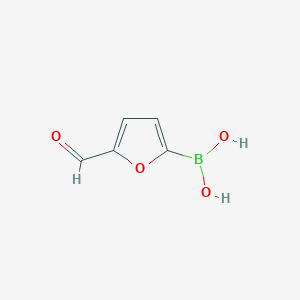molecular formula C5H5BO4 B159145 2-甲酰基呋喃-5-硼酸 CAS No. 27329-70-0