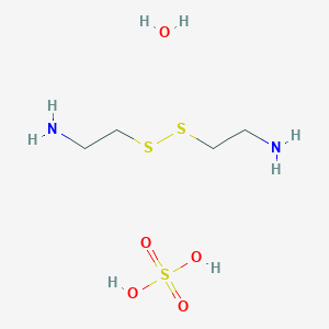 molecular formula C4H16N2O5S3 B1591465 硫酸胱胺水合物 CAS No. 342385-53-9