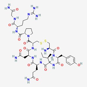 molecular formula C43H67N15O12S2 B1591483 [Arg8]-加压素乙酸盐 CAS No. 74927-14-3