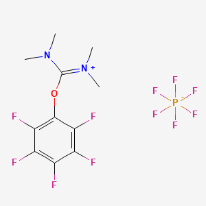 B1591495 1,1,3,3-Tetramethyl-2-(perfluorophenyl)isouronium hexafluorophosphate(V) CAS No. 206190-14-9