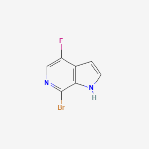 molecular formula C7H4BrFN2 B1591496 7-Bromo-4-fluoro-1H-pyrrolo[2,3-C]pyridine CAS No. 446284-38-4
