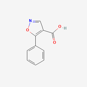 molecular formula C10H7NO3 B1591511 5-苯基异恶唑-4-羧酸 CAS No. 76344-95-1