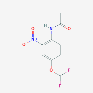 molecular formula C9H8F2N2O4 B1591512 N-(4-(Difluoromethoxy)-2-nitrophenyl)acetamide CAS No. 97963-75-2