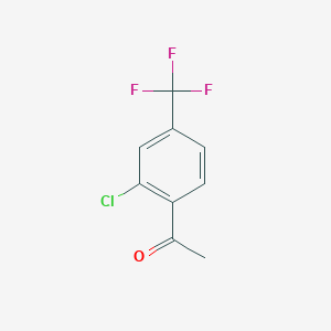molecular formula C9H6ClF3O B1591527 1-(2-Chloro-4-(trifluoromethyl)phenyl)ethanone CAS No. 129322-81-2