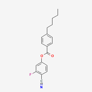 molecular formula C19H18FNO2 B1591530 4-Cyano-3-fluorophenyl 4-pentylbenzoate CAS No. 86786-89-2