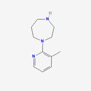 molecular formula C11H17N3 B1591542 1-(3-Methylpyridin-2-yl)-1,4-diazepane CAS No. 880362-05-0