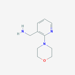 molecular formula C10H15N3O B1591547 (2-吗啉基吡啶-3-基)甲胺 CAS No. 870063-29-9