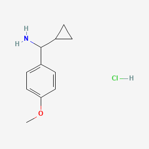 molecular formula C11H16ClNO B1591548 环丙基(4-甲氧基苯基)甲胺盐酸盐 CAS No. 58271-59-3