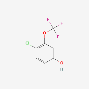 molecular formula C7H4ClF3O2 B1591566 4-Chloro-3-(trifluoromethoxy)phenol CAS No. 886500-85-2