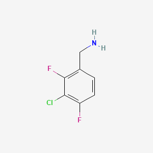 molecular formula C7H6ClF2N B1591567 (3-氯-2,4-二氟苯基)甲胺 CAS No. 886761-65-5