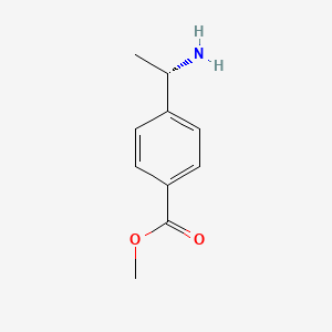 molecular formula C10H13NO2 B1591570 (S)-甲基4-(1-氨基乙基)苯甲酸酯 CAS No. 222714-37-6