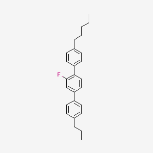 molecular formula C26H29F B1591580 2'-Fluoro-4-pentyl-4''-propyl-1,1':4',1''-terphenyl CAS No. 95759-51-6