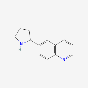 molecular formula C13H14N2 B1591585 6-(Pyrrolidin-2-yl)quinoline CAS No. 860299-05-4