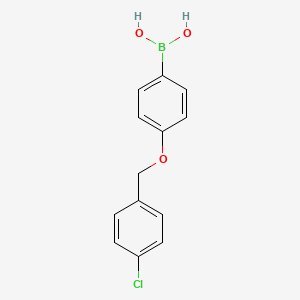 molecular formula C13H12BClO3 B1591612 4-(4'-氯苄氧基)苯硼酸 CAS No. 870778-91-9