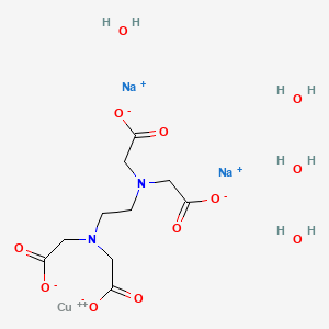 molecular formula C10H14CuN2Na2O8 B1591627 乙二胺四乙酸铜(II)二钠盐四水合物 CAS No. 39208-15-6