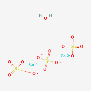 molecular formula Ce2H2O13S3 B1591629 铈(3+);三硫酸盐;水合物 CAS No. 13550-47-5
