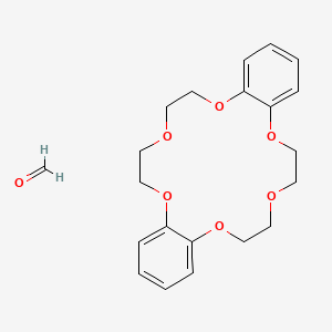 molecular formula C21H26O7 B1591633 甲醛；2,5,8,15,18,21-六氧杂三环[20.4.0.09,14]六廿六-1(26),9,11,13,22,24-六烯 CAS No. 53660-42-7