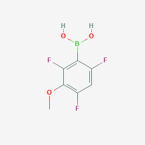 molecular formula C7H6BF3O3 B1591645 3-甲氧基-2,4,6-三氟苯硼酸 CAS No. 849062-08-4