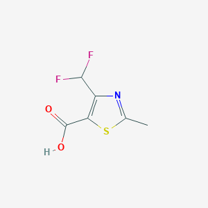 molecular formula C6H5F2NO2S B1591649 4-(Difluoromethyl)-2-methyl-1,3-thiazole-5-carboxylic acid CAS No. 891487-47-1