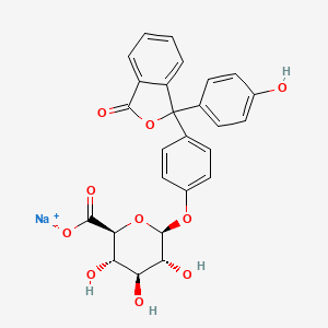 molecular formula C26H21NaO10 B1591650 Phenolphthalein glucuronide sodium CAS No. 6820-54-8
