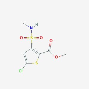 molecular formula C7H8ClNO4S2 B1591652 Methyl 5-chloro-3-(N-methylsulfamoyl)thiophene-2-carboxylate CAS No. 70374-37-7