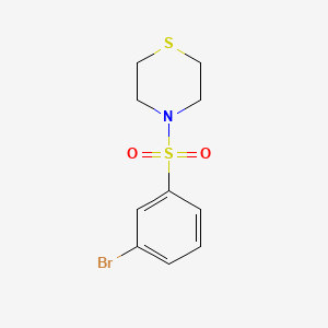 molecular formula C10H12BrNO2S2 B1591654 4-(3-Bromo-benzenesulfonyl)-thiomorpholine CAS No. 850349-32-5