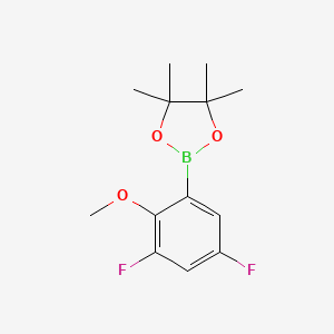 molecular formula C13H17BF2O3 B1591656 2-(3,5-Difluoro-2-methoxyphenyl)-4,4,5,5-tetramethyl-1,3,2-dioxaborolane CAS No. 1073354-50-3