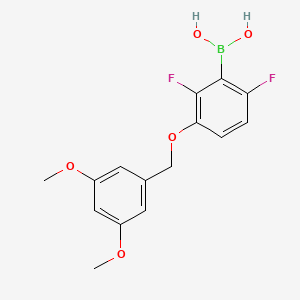 molecular formula C15H15BF2O5 B1591658 2,6-二氟-3-(3',5'-二甲氧基苄氧基)苯硼酸 CAS No. 849062-01-7