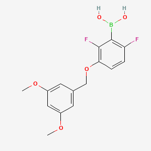 molecular formula C15H15BF2O5 B1591658 2,6-Difluoro-3-(3',5'-dimethoxybenzyloxy)phenylboronic acid CAS No. 849062-01-7