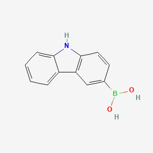molecular formula C12H10BNO2 B1591675 9H-咔唑-3-硼酸 CAS No. 851524-97-5