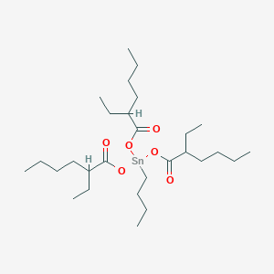 molecular formula C28H54O6Sn B1591683 Stannane, butyltris((2-ethyl-1-oxohexyl)oxy)- CAS No. 23850-94-4