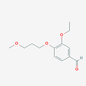 molecular formula C13H18O4 B1591688 3-Ethoxy-4-(3-methoxypropoxy)benzaldehyde CAS No. 946779-35-7