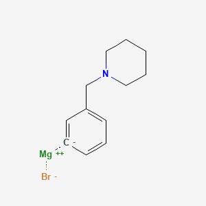 molecular formula C12H16BrMgN B1591689 [3-(1-哌啶基甲基)苯基]溴化镁 CAS No. 480424-82-6