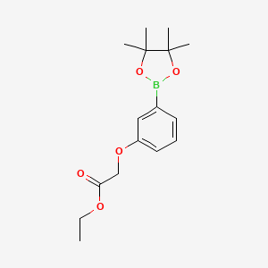 Ethyl 2-(3-(4,4,5,5-tetramethyl-1,3,2-dioxaborolan-2-yl)phenoxy)acetate
