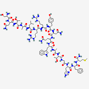 molecular formula C90H134N30O24S B1591702 Ranatensin R CAS No. 70572-93-9
