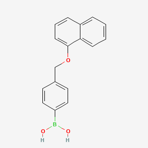 molecular formula C17H15BO3 B1591706 (4-((萘-1-氧基)甲基)苯基)硼酸 CAS No. 871125-78-9