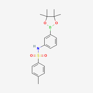 B1591709 4-Methyl-N-(3-(4,4,5,5-tetramethyl-1,3,2-dioxaborolan-2-YL)phenyl)benzenesulfonamide CAS No. 796061-08-0