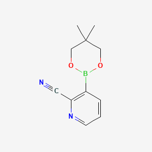 3-(5,5-Dimethyl-1,3,2-dioxaborinan-2-yl)picolinonitrile