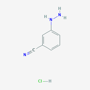 molecular formula C7H8ClN3 B1591721 3-氰基苯肼盐酸盐 CAS No. 2881-99-4