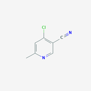 molecular formula C7H5ClN2 B1591778 4-氯-6-甲基烟腈 CAS No. 38875-76-2