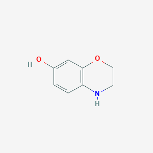 molecular formula C8H9NO2 B1591785 3,4-dihydro-2H-benzo[b][1,4]oxazin-7-ol CAS No. 104535-37-7