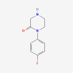 molecular formula C10H11FN2O B1591786 1-(4-Fluorophenyl)piperazin-2-one CAS No. 780753-89-1