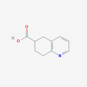 molecular formula C10H11NO2 B1591802 5,6,7,8-四氢喹啉-6-甲酸 CAS No. 1256822-12-4