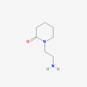 molecular formula C7H14N2O B1591812 1-(2-氨基乙基)哌啶-2-酮 CAS No. 27578-61-6