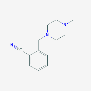 molecular formula C13H17N3 B1591839 2-((4-甲基哌嗪-1-基)甲基)苯甲腈 CAS No. 864069-00-1