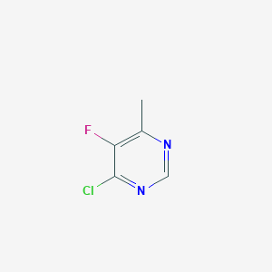 molecular formula C5H4ClFN2 B1591844 4-氯-5-氟-6-甲基嘧啶 CAS No. 898044-55-8
