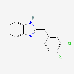 molecular formula C14H10Cl2N2 B1591849 2-(3,4-二氯苄基)-1H-苯并[d]咪唑 CAS No. 213133-77-8