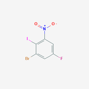 molecular formula C6H2BrFINO2 B1591851 1-溴-5-氟-2-碘-3-硝基苯 CAS No. 144580-17-6