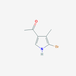 molecular formula C7H8BrNO B1591861 1-(5-Bromo-4-methyl-1H-pyrrol-3-YL)ethanone CAS No. 202286-27-9