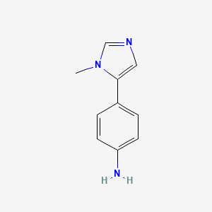 B1591867 4-(1-Methyl-1H-imidazol-5-yl)aniline CAS No. 89250-15-7